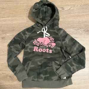 ROOTS CANADA Army Green Hoodie